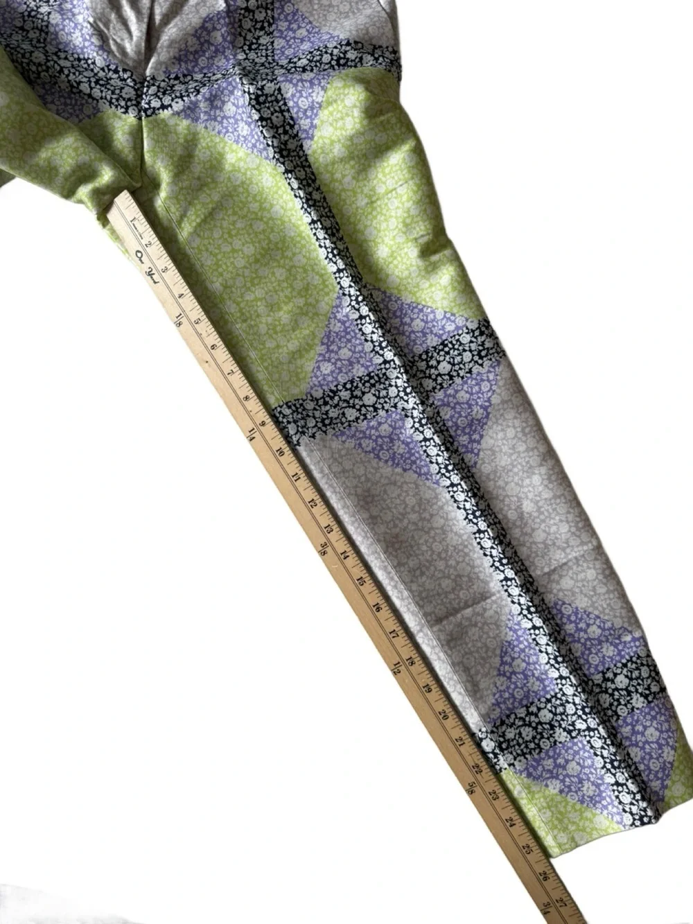 J.Crew Collection Silk Wool Windowpane Floral Print Pants. Size 4